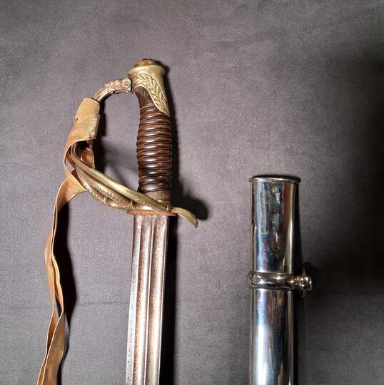 Officer's saber for general staff and general officers, used during the Third Republic, complete with sword knot.