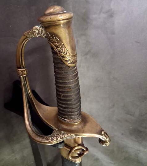 Infantry officer's saber, line infantry or National Guard, MODEL 1821. With scabbard