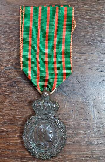 Saint Helena, original decoration with old ribbon. Sample 1